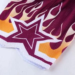 Wholesale Premium Quality Unisex Shorts <b>Top</b> Stitched Retro Shorts Custom Logo <b>Mesh</b> Fabric Basketball Shorts for Men - Product Image 6
