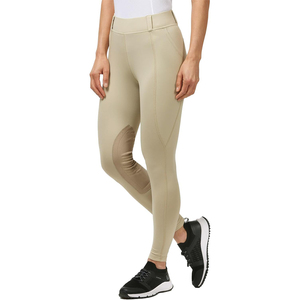 Pantalon d'équitation extensible pour femme avec patchs en silicone aux genoux, respirant, pour l'entraînement, personnalisable, vente en gros - Product Image 1