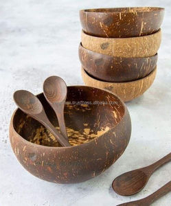 Handmade Coconut Shell Bowls Reusable Eco-Friendly Coconut Bowl for Food Serving & Decoration - Product Image 1