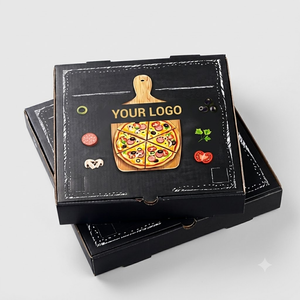 Caja de Pizza de Cartón Corrugado Reciclable con Impresión Flexográfica de Tamaño Personalizado de 10-20 Pulgadas, Embalaje de Papel Ecológico, Cajas de Pizza de Grado Alimenticio - Product Image 4
