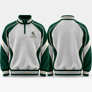 Sweat-shirt réversible à col roulé pour femme, effet délavé, brodé, doublé, personnalisable avec nom d'équipe, université, sororité, école, match - Product Image 1