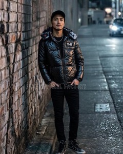 Veste à capuche en fourrure noire de qualité supérieure pour hommes et femmes, veste en duvet respirante à séchage rapide, veste à capuche en fourrure noire confortable - Product Image 4