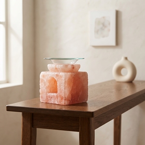Difusor de Aceites Esenciales de Sal del Himalaya Natural, Cubo Cuadrado de Sal de Roca, Decoración de Aromaterapia para Relajación, Spa y Bienestar - Product Image 3