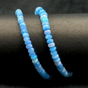 Natural Lavender Ethiopian Welo Fire <b>Opal</b> Faceted Rondelle Choker <b>Necklace</b> 4MM 6MM Genuine Ethiopian <b>Opal</b> Gemstone <b>Necklace</b> - Product Image 5