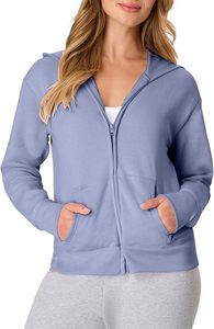 Chaqueta Deportiva de Yoga Ajustada con Capucha y Doble Cremallera, de Manga Larga, Tejido de Rizo Ecológico, para Entrenamiento Físico Femenino - Product Image 4