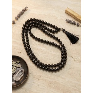 <b>Spiritual</b> Tourmaline 108 Mala Bracelet-Handmade Crystal <b>Necklace</b>-Wholesale From Jaipur India - Product Image 3