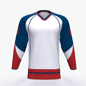 Jersey de Hockey sobre Hielo Personalizado con Logotipo Frontal, Diseño Impreso, Transpirable, Absorbente de Humedad, Talla Adulto, Ropa Deportiva de Hockey sobre Hielo - Product Image 1