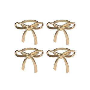 Anneau de serviette en métal exclusif, idéal pour la mise en scène de tables d'occasions spéciales, avec une finition raffinée et un artisanat décoratif. - Product Image 4