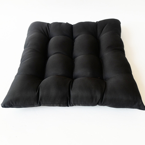 Coussins de chaise tuftés faits à la main avec liens, coussinets de siège carrés pour chaise de salle à manger, oreiller décoratif esthétique pour la maison, textiles de maison noirs, vente en gros - Product Image 2