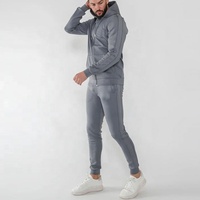 Özel Yapım Polyester/Pamuk Regular Fit Erkek Spor Eşofman Takımı Polar Kumaş Hızlı Kuruyan Nefes Alabilen Antrenman Takımı Toptan