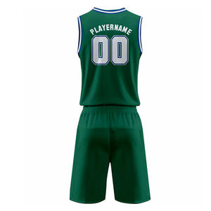 Conjuntos de Uniformes de Baloncesto Transpirables para Hombre, Estampados, con Mangas Largas, Logotipo Personalizado en la Parte Delantera y Opciones de Tallas Grandes, 100% Poliéster - Product Image 3