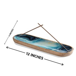 Stylish Wooden Ash Catcher Affordable Handmade Incense Holder <b>Tray</b> for Home Temple Meditation and Relaxation - Product Image 3
