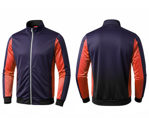 Chaqueta Transpirable con Cierre Completo y Sublimación, Ropa Deportiva para Correr y Hacer Ejercicio, Cálida, Transpirable y de Secado Rápido |   Tallas Hombre Mujer Juvenil - Product Image 1