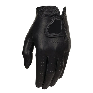 Guantes de Golf CREST WEARS Negros para Hombre y Mujer, con Marcador Magnético de Bolas, de Piel de Oveja, Ajustables con Cierre de Velcro, de Secado Rápido y Transpirables - Product Image 1