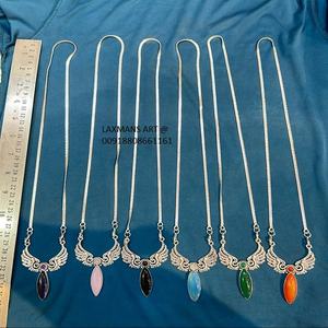 Pendentif de mode en pierre en gros de l'inde pendentif en pierre pendentifs de mode breloques en pierre breloques de mode pendentifs chakra indien - Product Image 6