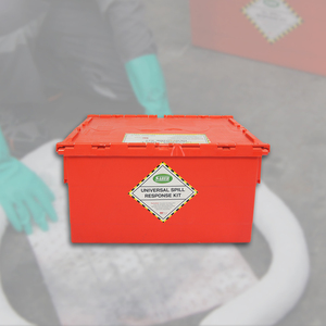 Kit anti-déversement universel 45L avec conteneur robuste, kit de contrôle des déversements industriels pour l'huile, l'eau et les produits chimiques absorbants - Product Image 3