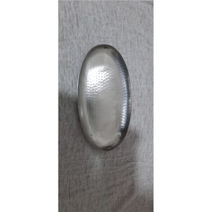 Boîte à bijoux décorative de style nordique en argent plaqué, plat à bibelots moderne en métal cannelé, pot de service rond en acier inoxydable de qualité supérieure - Product Image 3