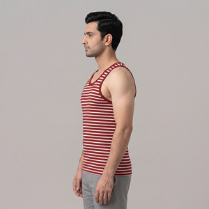 Men's Tank Tops New Arrival Spring Summer Casual Sports Sleeveless 100% Cotton Solid Anti-shrink <b>Vest</b> Knitted <b>Stringer</b> Fitness - Product Image 2