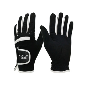 Gants de golf professionnels à doigts entiers, logo personnalisé, en cuir Cabretta extensible, fermeture Velcro antidérapante, vêtements de sport pour hommes - Product Image 3