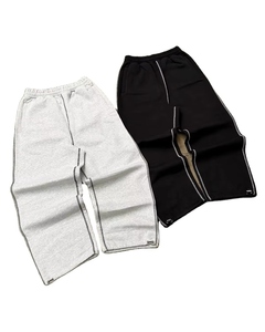 Pantalon de survêtement ample pour homme, style streetwear, en molleton écologique, avec bande latérale, ouverture de jambe réglable, haute qualité - Product Image 4
