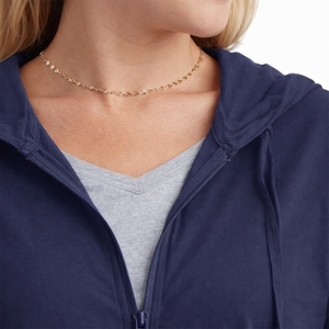 Sweat à capuche zippé à manches longues pour femme, coupe classique, couleur unie, tricoté, style décontracté, style automne, avec poche kangourou - Product Image 4