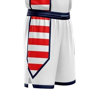 Ensemble d'uniformes de basketball pour hommes, tissu en maille 100% polyester, respirant, séchage rapide, léger, manches courtes, uniforme personnalisable - Product Image 3