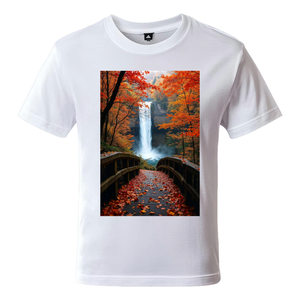 T-shirt pour homme en coton mélangé à motif imprimé, coupe classique, vente en gros directe d'usine - Product Image 6