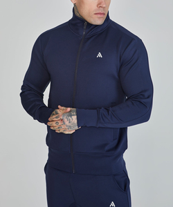 Survêtement unisexe à capuche et fermeture éclair intégrale personnalisé en polyester/coton écologique avec impression de logo sur mesure - Product Image 3