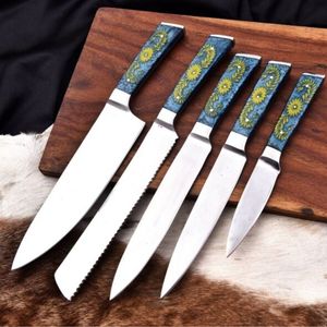 Ensemble de couteaux de chef durables pour la cuisine quotidienne, la découpe des légumes, la découpe de la viande et la préparation professionnelle des aliments - Product Image 5