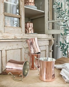 Mug en cuivre de luxe Heritage Premium avec poignée en laiton, fait main, pour Moscow Mule, grande capacité - Product Image 2