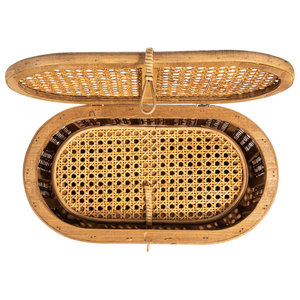 Panier de rangement en rotin et en osier artisanal Edelie, Vietnam - Product Image 6