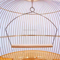 Cages à oiseaux en métal fantaisie de nouveau Style assemblage rond doré léger perroquet canari oiseaux Cage maison