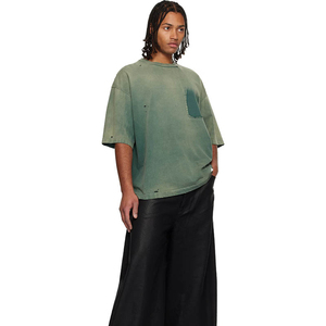 Camisetas de Hombre con Diseño Moderno y Desgastado, Ropa Casual Urbana de Primera Calidad, Personalizadas, 100% Algodón Ecológico, Manga Corta - Product Image 4
