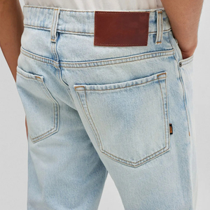 Hot Sale Denim <b>Jeans</b> Men Skinny <b>Button</b> <b>Fly</b> High Quality Straight OEM Custom Design Breathable Men Washed <b>Jeans</b> Best Quality - Product Image 5