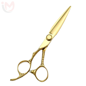 Ensemble de ciseaux droits professionnels pour salon, en acier inoxydable, pour gauchers, avec manche long et pointe acérée pour la coupe de cheveux - Product Image 5
