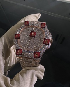 Reloj de Diamantes Unisex de Lujo de 42 mm, Analógico, Mecánico, Cristal de Zafiro, Correa de Acero Inoxidable, Cierre Plegable, Alarma de Alta Calidad - Product Image 2