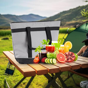 Modern Urban Insulated Shopping Tote <b>Large</b> Capacity Thermal Organizer for Fresh Food and Grocery Transport - Product Image 4