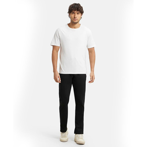 Pantalon de jogging empilé pour homme, coupe skinny, design évasé, taille à cordon de serrage, logo personnalisé, pantalon de survêtement tendance - Product Image 4