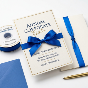 Cinta de satén azul de doble cara de 12 mm para envolver regalos, manualidades, decoración, costura, lazos para el cabello, embalaje, tarjetas, bricolaje, rollos, invitaciones - Product Image 4