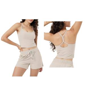 Débardeur court de sport et yoga personnalisé pour femme, léger, écologique, respirant, sans couture, séchage rapide, OEM ODM, vente en gros - Product Image 1