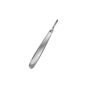 Instrumento Quirúrgico Manual # 4 Mango de bisturí de acero inoxidable con agarre antideslizante para procedimientos médicos Bisturí 4 - Product Image 4