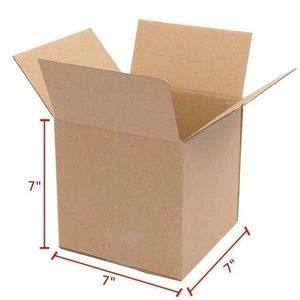 100 Corrugated Paper <b>Boxes</b> 7x7x7 Mailing <b>Moving</b> Shipping Cartons for Packing and Shipping - Product Image 1