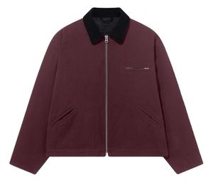 เสื้อแจ็กเก็ตใส่ทำงานกันลมระบายอากาศได้ดีผ้าแคนวาสหนาผ้าฝ้ายทอสีตามสั่ง - Product Image 1