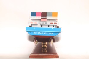 Macstar line nghi SON ภาชนะเวียดนามเรือทำด้วยมือทาสีไม้โมเดล-ตกแต่งบ้าน - Product Image 6
