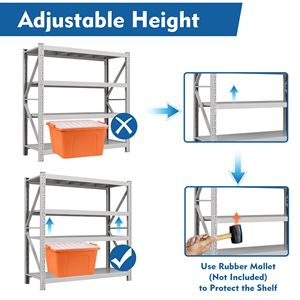 Scaffali per Garage Resistenti, Sistema di Scaffalature Durevoli per Organizzazione e Stoccaggio - Product Image 2