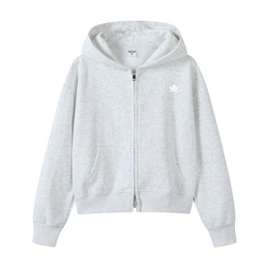 Sudadera con Capucha Unisex con Cierre, Color Sólido, Corte Regular Informal, Logotipo Frontal con Impresión por Transferencia de Calor, 100% Poliéster, Felpa Francesa, Ecológica - Product Image 2