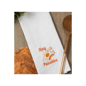 Nuevo liso blanco rojo semana días GOTS certificado 100% algodón bordado 20x30 pulgadas 200 GSM duradero suave nuevo elegante toallas de cocina - Product Image 3