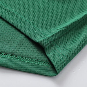 เสื้อเบสบอลใหม่สำหรับผู้ชาย สีเขียวขาว แขนสั้น ผ้าตาข่าย ติดกระดุมด้านหน้า ปักโลโก้ด้วยผ้าทวิลล์ ทรงปกติสำหรับผู้ใหญ่ - Product Image 5