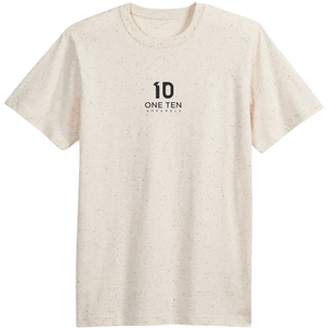 เสื้อยืดผู้ชายสีธรรมชาติลายจุด น้ำหนักปานกลาง ผ้าฝ้ายพรีเมียม แขนสั้น สวมใส่สบาย ระบายอากาศได้ดี เสื้อยืดลำลอง ผ้าเปล่าสำหรับทำเสื้อผ้า - Product Image 1