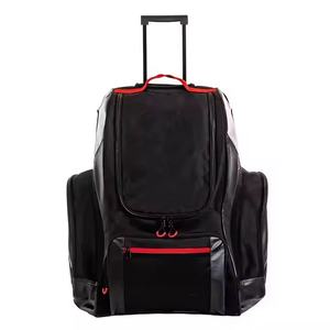 Mochila Deportiva Unisex de Gran Capacidad y Alta Calidad para Playa, Tenis y Gimnasio, Negra/Plateada, de Poliéster, con Cierre de Cremallera, Modelo Profesional de Doble Compartimento - Product Image 1